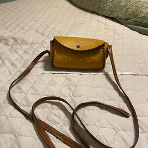 Patricia Nash Tan Crossbody Bag with Adjustable Strap